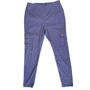 Athleisure‎ Utility Cargo Leggings Women Med Thigh Pockets Walking Hiking Pants